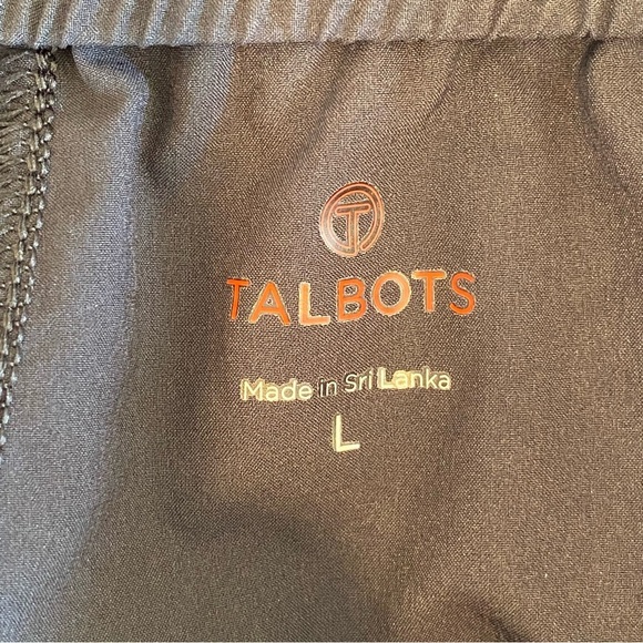 Talbots Pants Large L Black Wide Leg Active Athleisure Lounge Pockets - Picture 4 of 8
